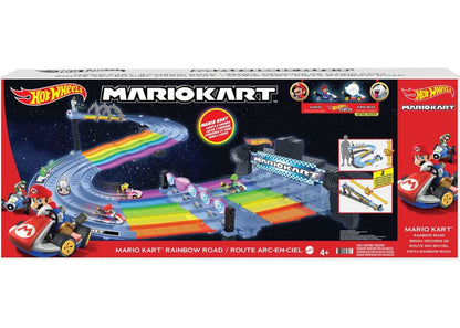 Hot Wheels Mario Kart Rainbow Road Raceway Set 1/64 Scale