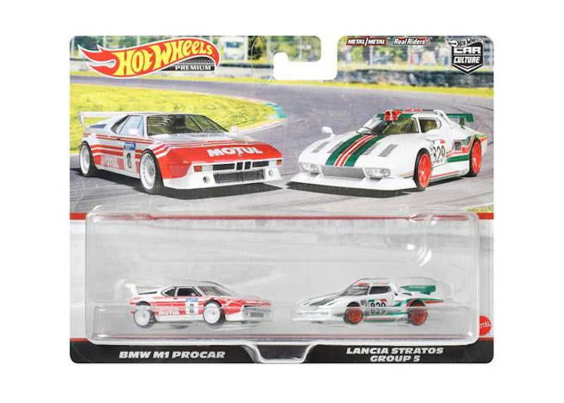 Hot Wheels Premium Car Culture BMW M1 Procar / Lancia Stratos Group S 2 Pack