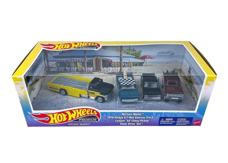 Hot Wheels Premium Horizon Hauler 1978 Dodge Custom '62 Pickup Set