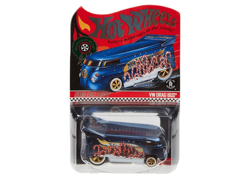 Hot Wheels RLC Volkswagen Drag Bus Spectraflame Steel Blue