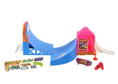 Hot Wheels x Tony Hawk Amusement Park Skate Set With Fingerboard & Pair Of Skate Shoes Set