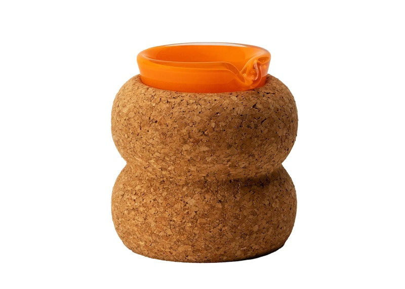 Houseplant The Glass & Cork Ashtray Brown & Orange
