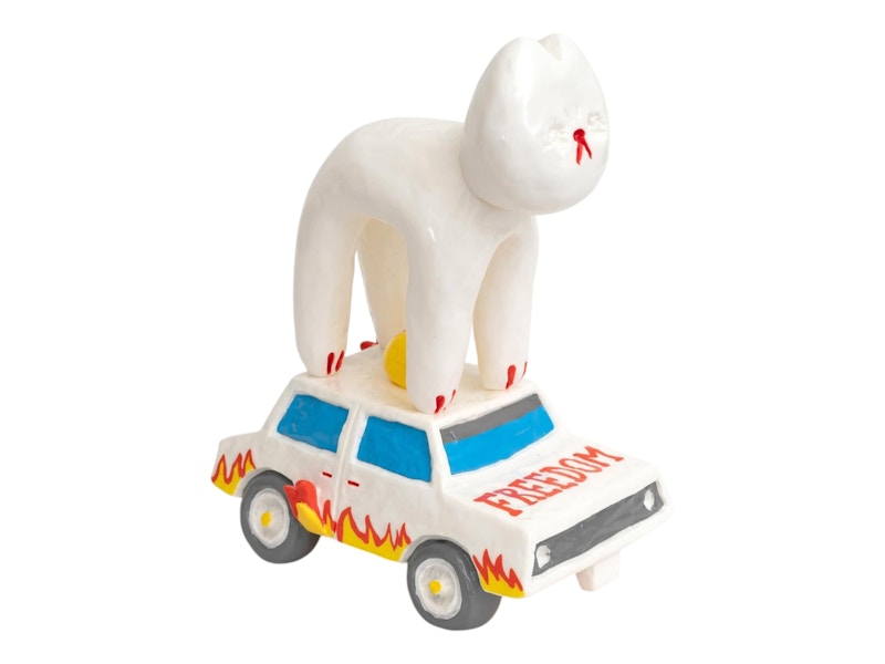 How2work x Kila Cheung The Cat Car (Freedom) Figure