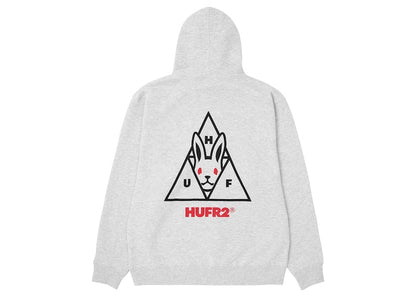 HUF x FR2 Hoodie Ash Grey