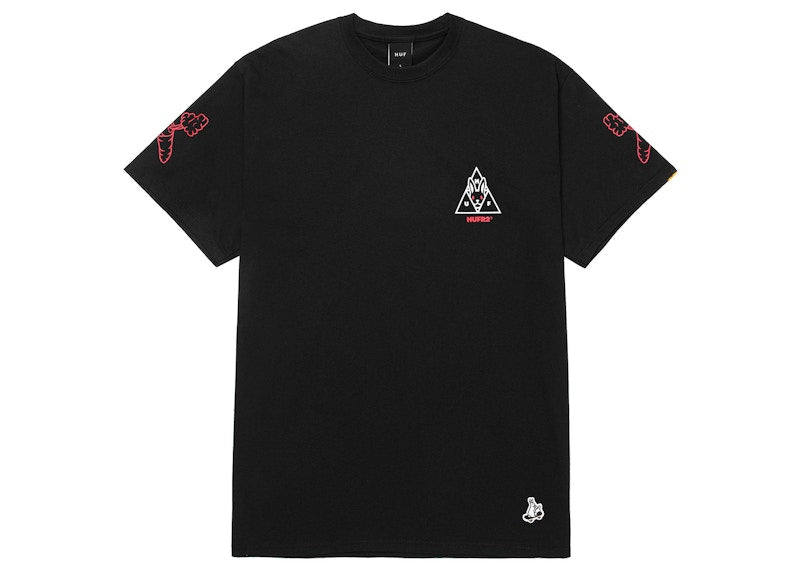 HUF x FR2 T-Shirt Black
