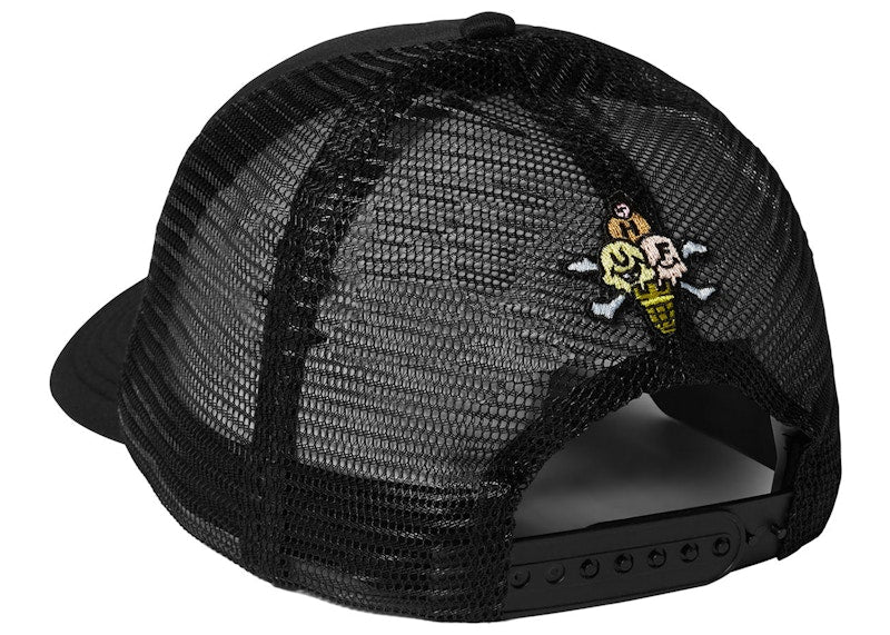 HUF x Ice Cream Fast Serve Trucker Hat Black