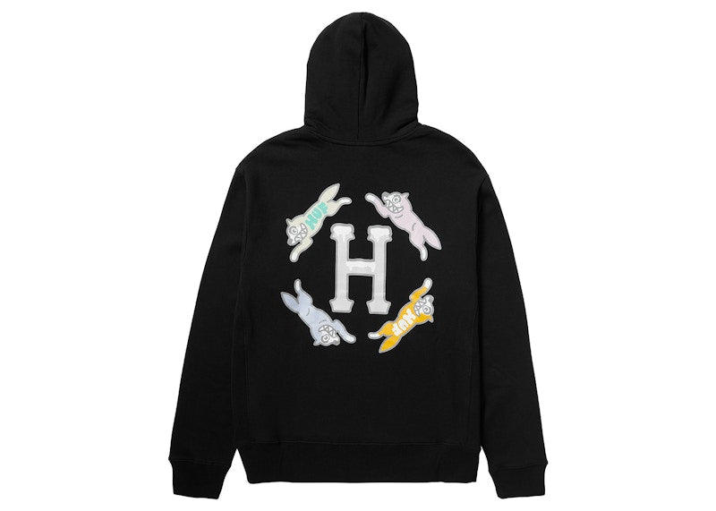 HUF x Ice Cream Frosted Hoodie Black