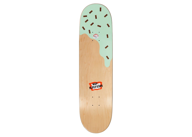HUF x Ice Cream Quake Running Dog Skate Deck Mint