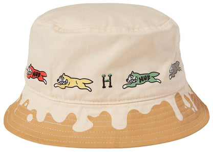 HUF x Ice Cream Running Dog Bucket Hat Natural