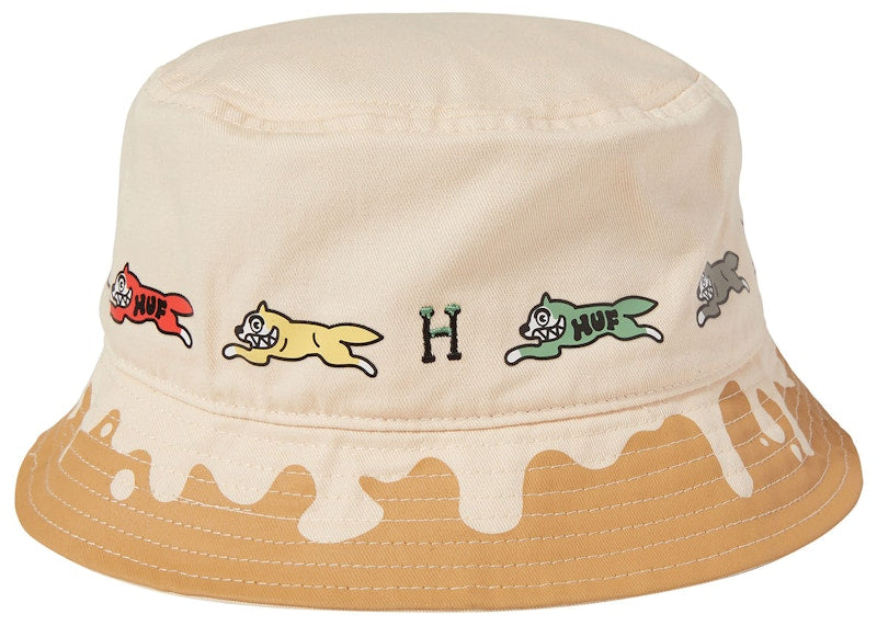 HUF x Ice Cream Running Dog Bucket Hat Natural