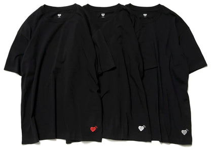 Human Made 3 Pack Premium Cotton T-Shirt Black