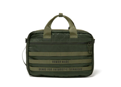 Human Made 3-Way Military Bag Olive Drab