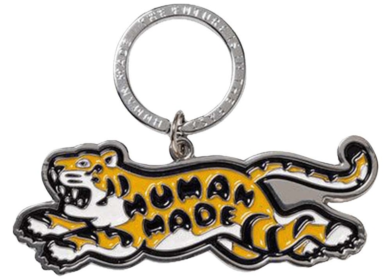 Human Made Animal #1 Tiger Keychain Silver