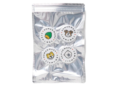 Human Made Animal Large Badge (Set of 4) Multi
