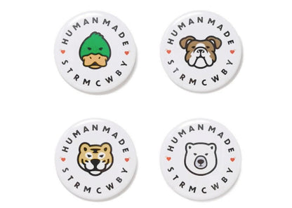 Human Made Animal Large Badge (Set of 4) Multi