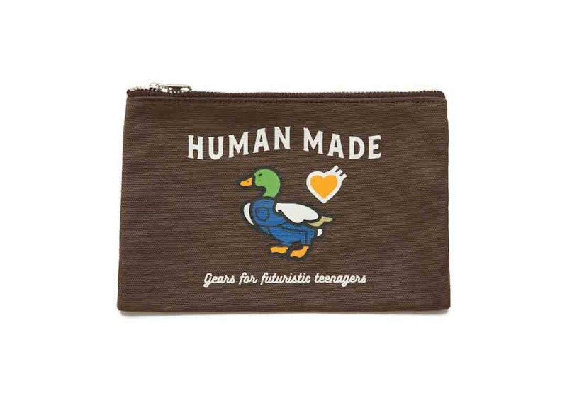 Human Made Bank Pouch Brown