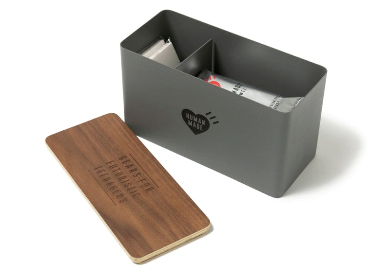 Human Made Bathroom Countertop Organizer Case Grey