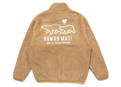Human Made Boa Fleece Jacket Beige