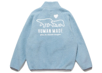 Human Made Boa Fleece Jacket Blue