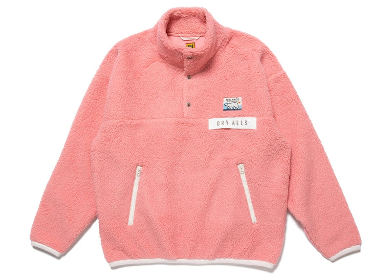 Human Made Boa Fleece Pullover Pink