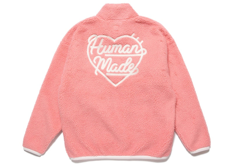 Human Made Boa Fleece Pullover Pink