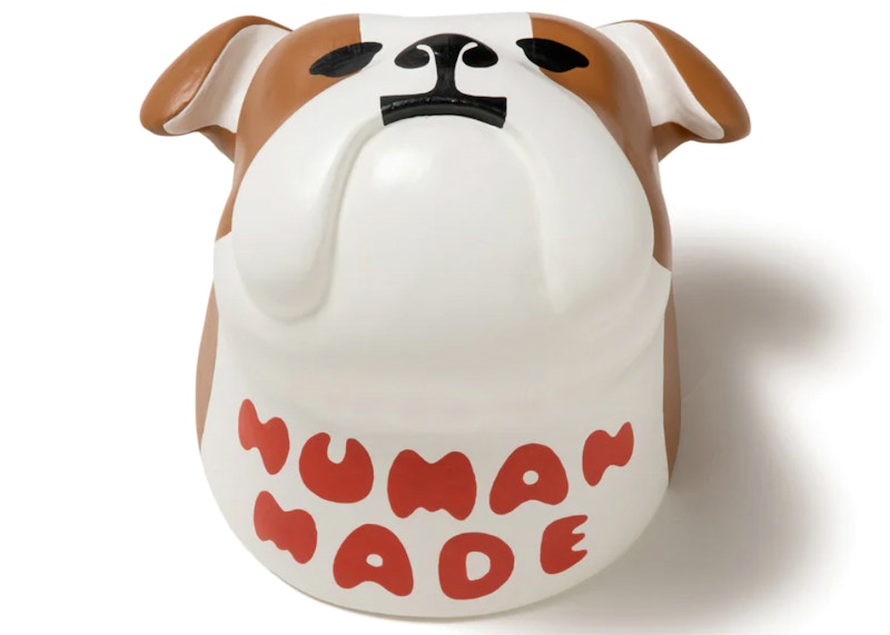 Human Made Bulldog Hariko Figure White Brown