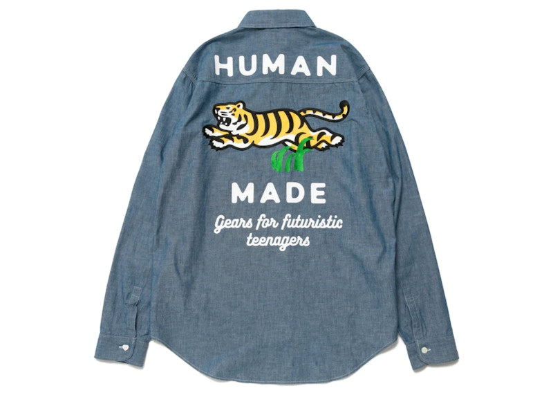 Human Made Chambray Shirt Blue