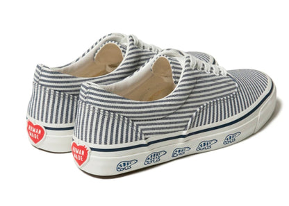 Human Made Deck Shoes Blue Stripe Polar Bear