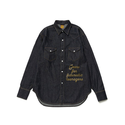 Human Made Denim Western Shirt Black Indigo