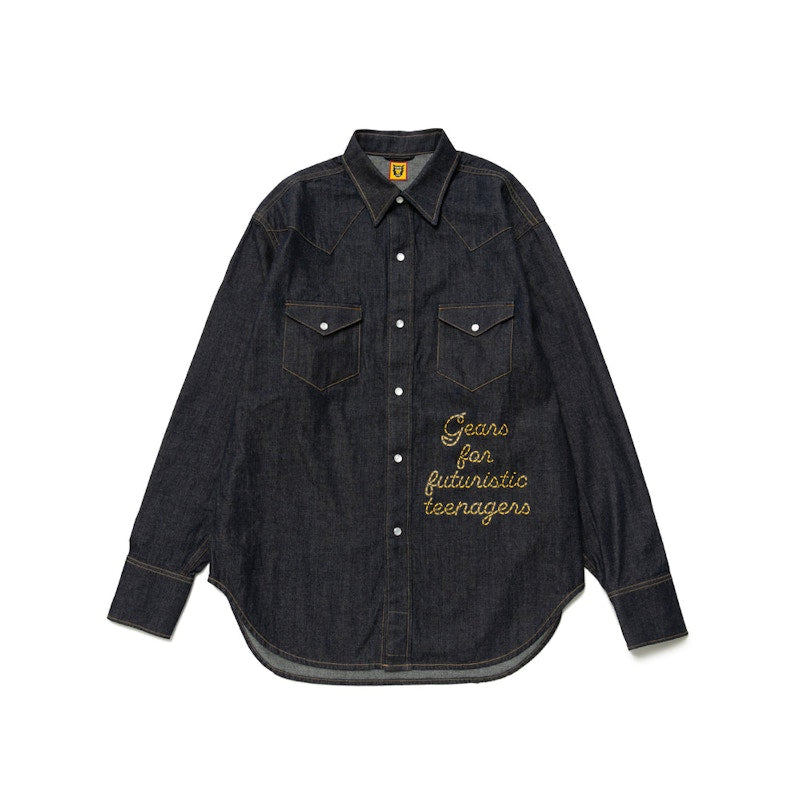 Human Made Denim Western Shirt Black Indigo
