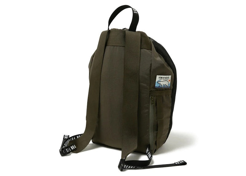 Human Made Drawstring Backpack Olivedrab