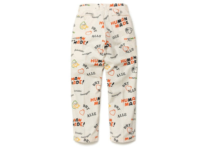 Human Made Dry Alls Duck Printed Chino Pants White