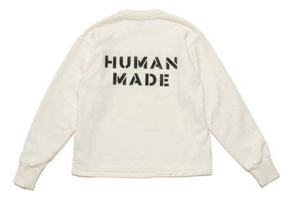 Human Made Dry Alls Military Sweatshirt White