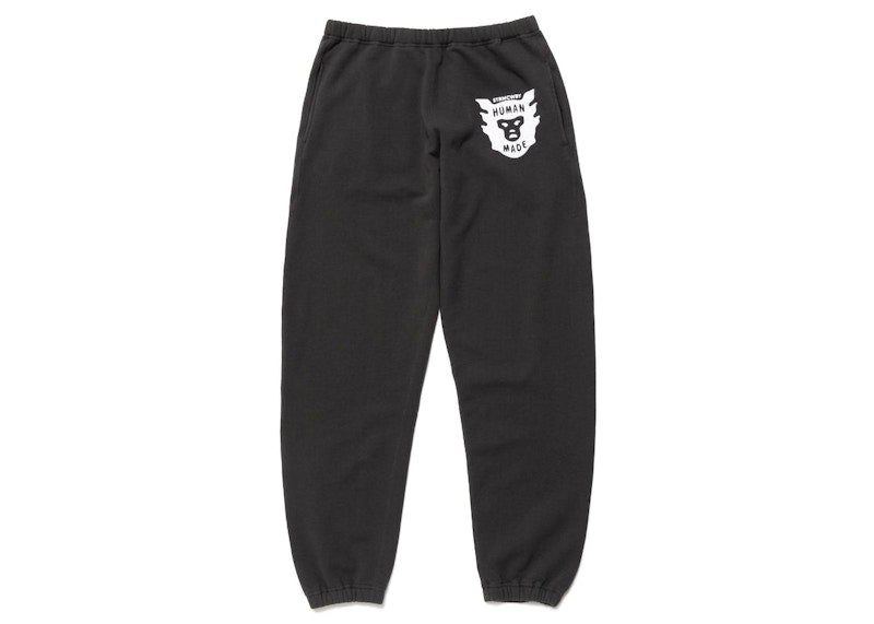 Human Made Face Logo Sweatpants Black