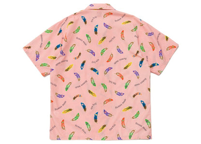 Human Made Feather Aloha Shirt Pink