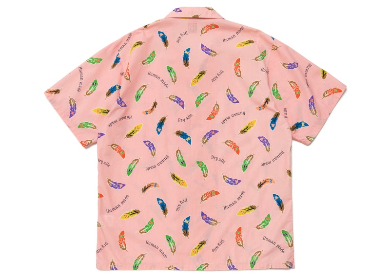 Human Made Feather Aloha Shirt Pink