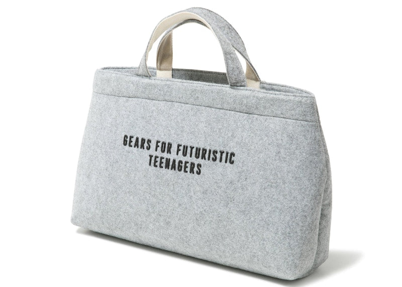 Human Made Felt Large Tote Bag Grey