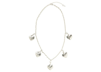 Human Made Five Heart Necklace Silver