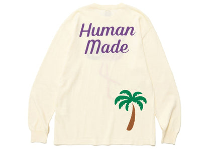 Human Made Flamingo Knit Sweater White