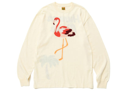 Human Made Flamingo Knit Sweater White