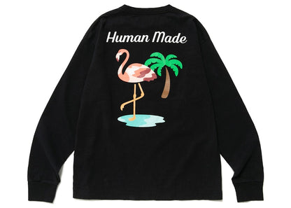 Human Made Flamingo L/S T-Shirt Black