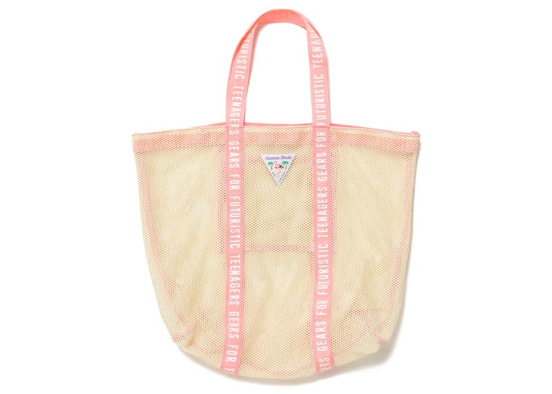 Human Made Flamingo Tote Bag White