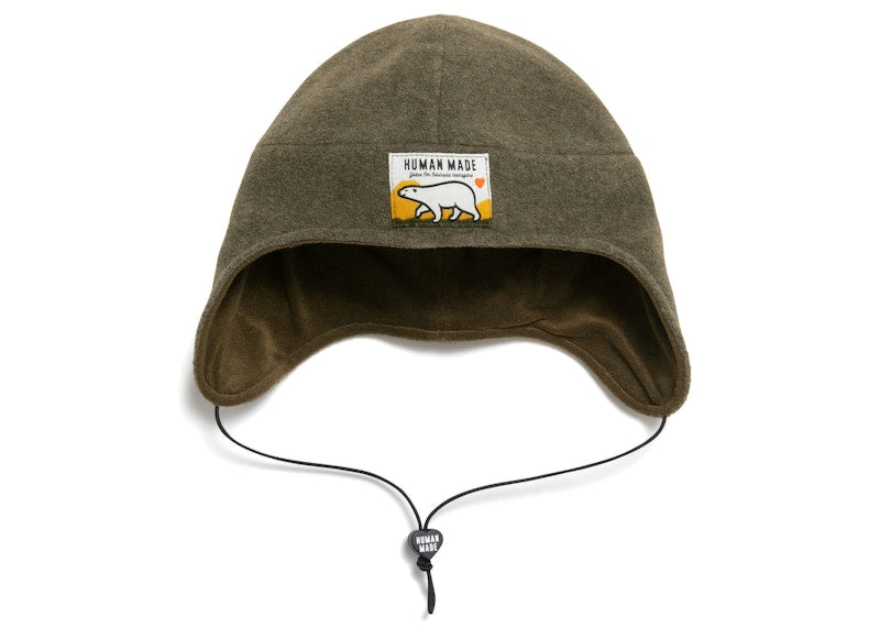 Human Made Fleece Earflap Hat Olive Drab