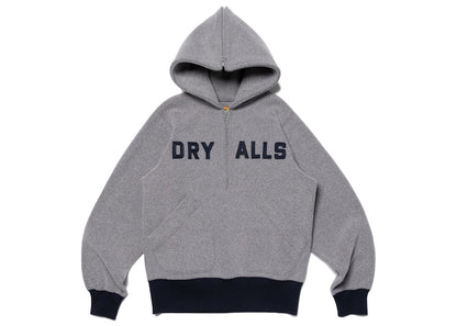 Human Made Fleece Half-Zip Hoodie Grey