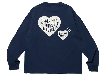 Human Made Graphic L/S #6 T-shirt Navy