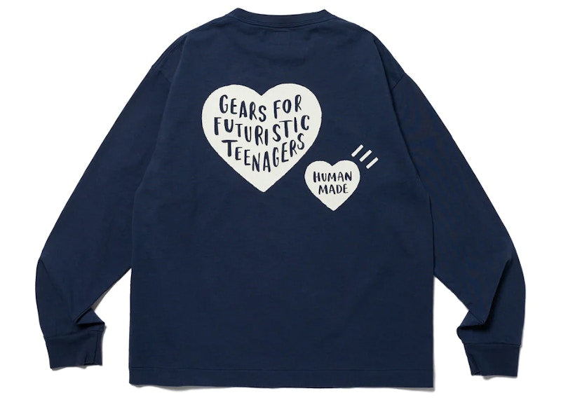 Human Made Graphic L/S #6 T-shirt Navy