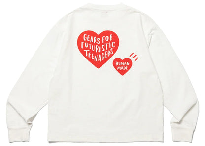 Human Made Graphic L/S #6 T-shirt White