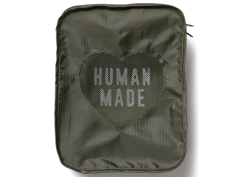 Human Made Gusset Small Case Olive Drab