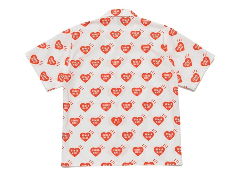 Human Made Heart Aloha Shirt White