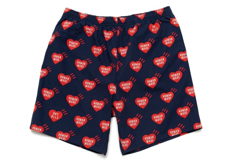 Human Made Heart Aloha Shorts Navy
